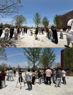 交通工程学院建工教研室开展工程测量实景教学实践活动